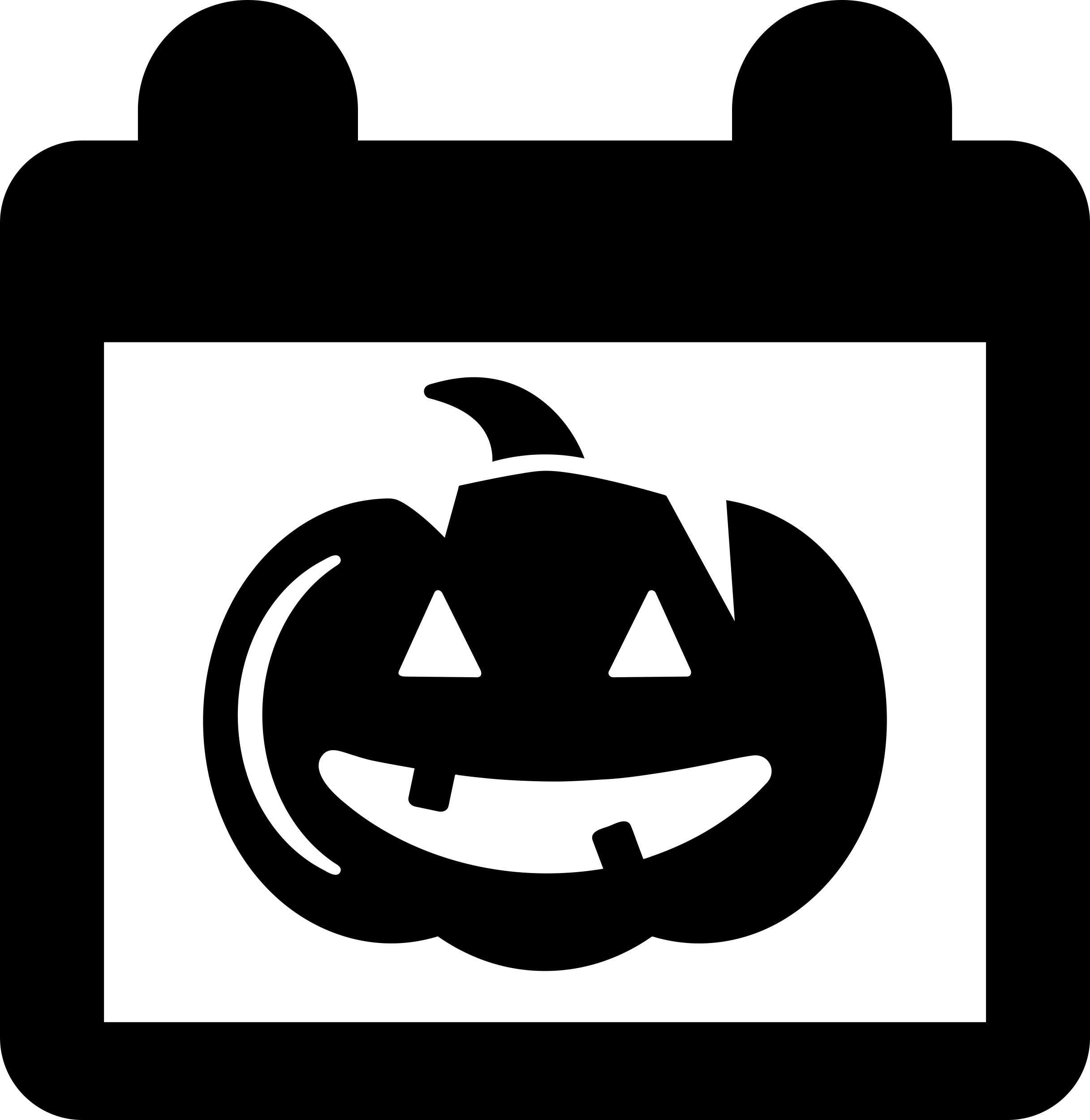 Halloween Pumpkin On Calendar Vinyl Cutting Svg File Free Vectors